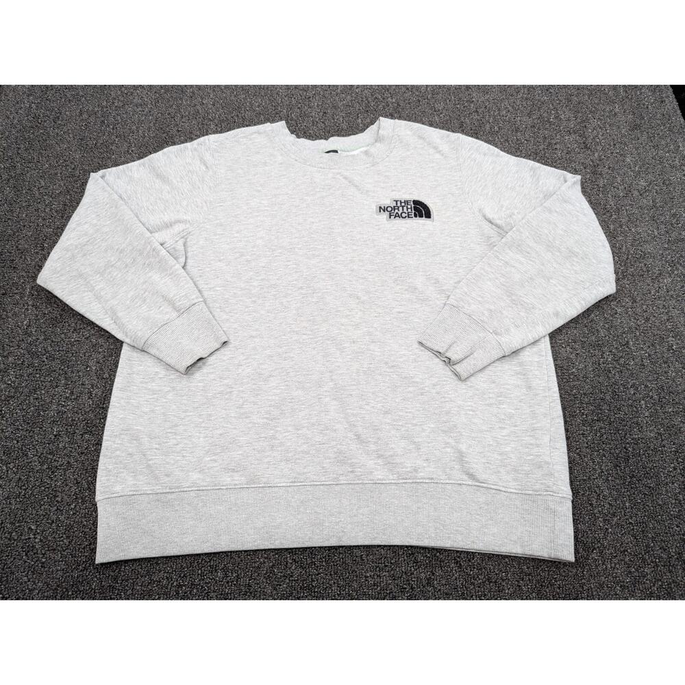 The North Face Womens City Standard Crew Fleece Sweatshirt Grey Heather Size L